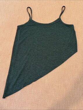 Rihanna wm’s tant top Asymmetric Spaghetti Strap Camisole - exposed lower back